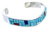 Multicolor Southwest Turquoise Sterling Silver Cuff Bracelet PS71169